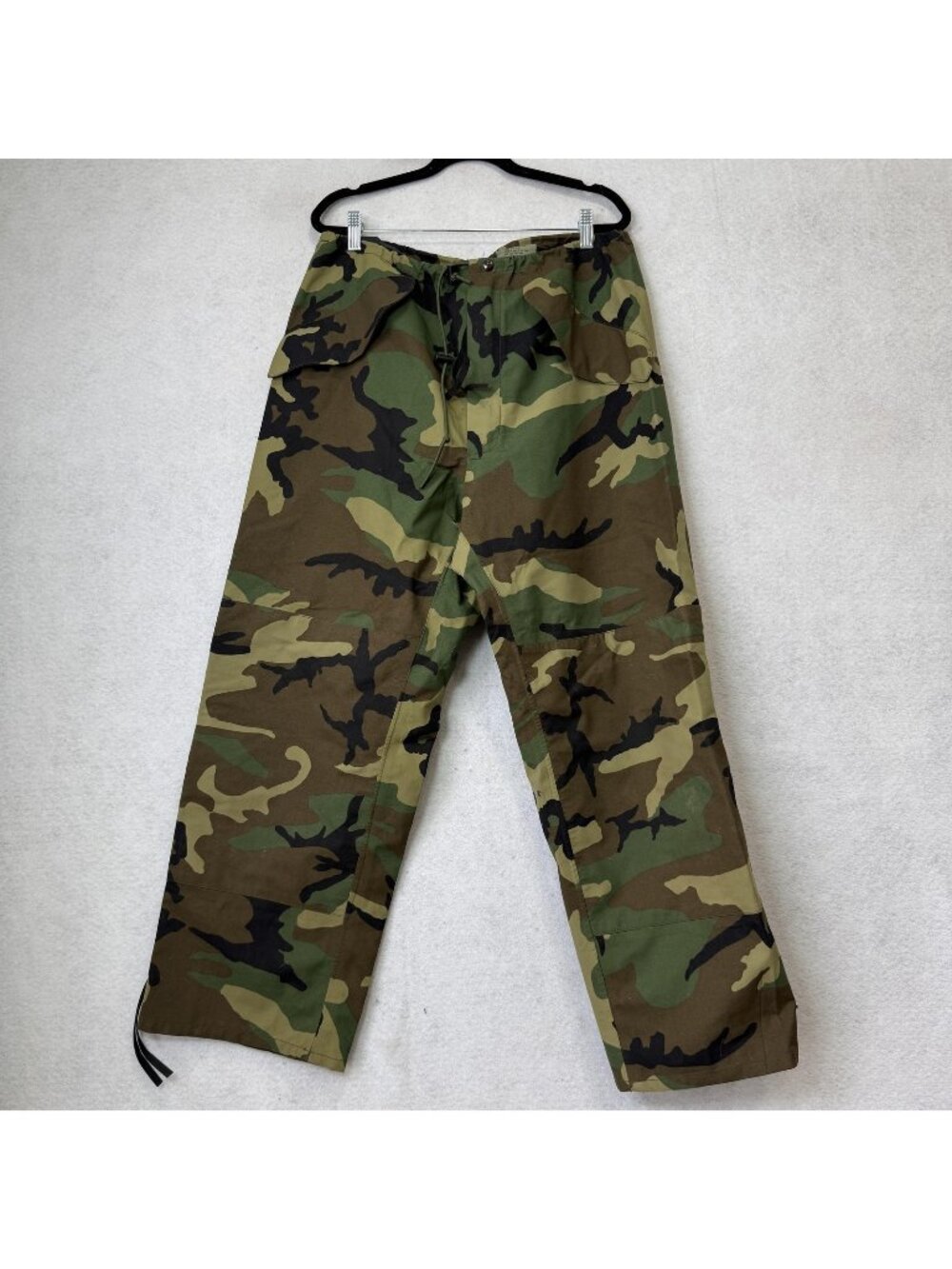 Military Snow Pants Mens Medium Regular Green Camo Cold Weather Army Nylon